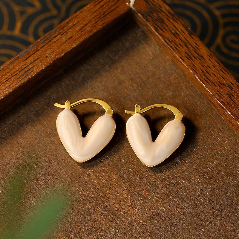 Monet Garden French Retro Pearl Earrings for Women, Niche, Sweet & Cute, Elegant